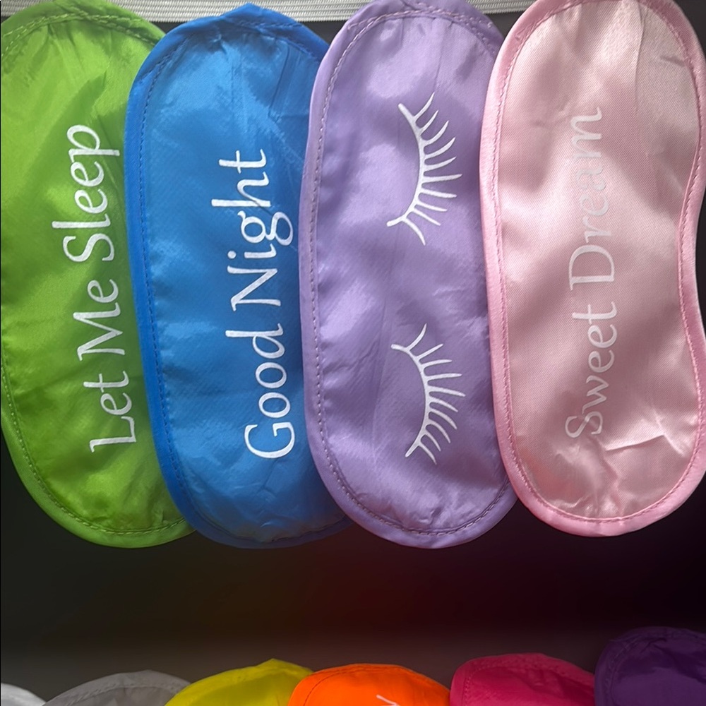 Colorful Sleep Mask Set - Picture 2 of 6